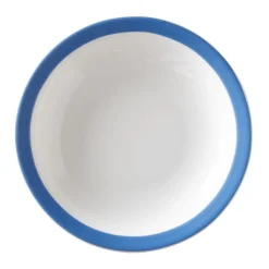 Assiette creuse rond bleu porcelaine Ø 15 cm Optima Color - Aucune New