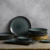 DUDSON Assiette creuse rond bleu porcelaine vitrifiée Ø 27,8 cm Harvest Clearance