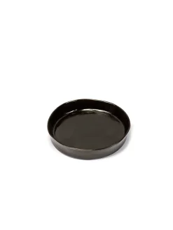 SERAX Assiette creuse rond ébène grès émaillé Ø 20 cm La Mère Discount