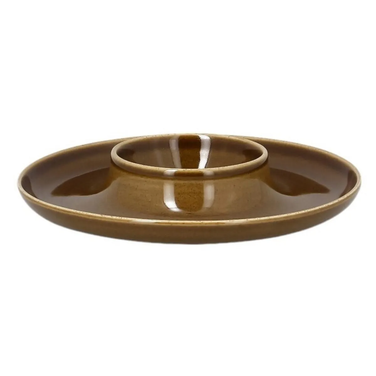 RAK Assiette creuse rond bronze porcelaine vitrifiée Ø 18,9 cm Ashore Clearance