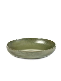 SERAX Assiette creuse rond camogreen grès émaillé Ø 21 cm Surface Sale
