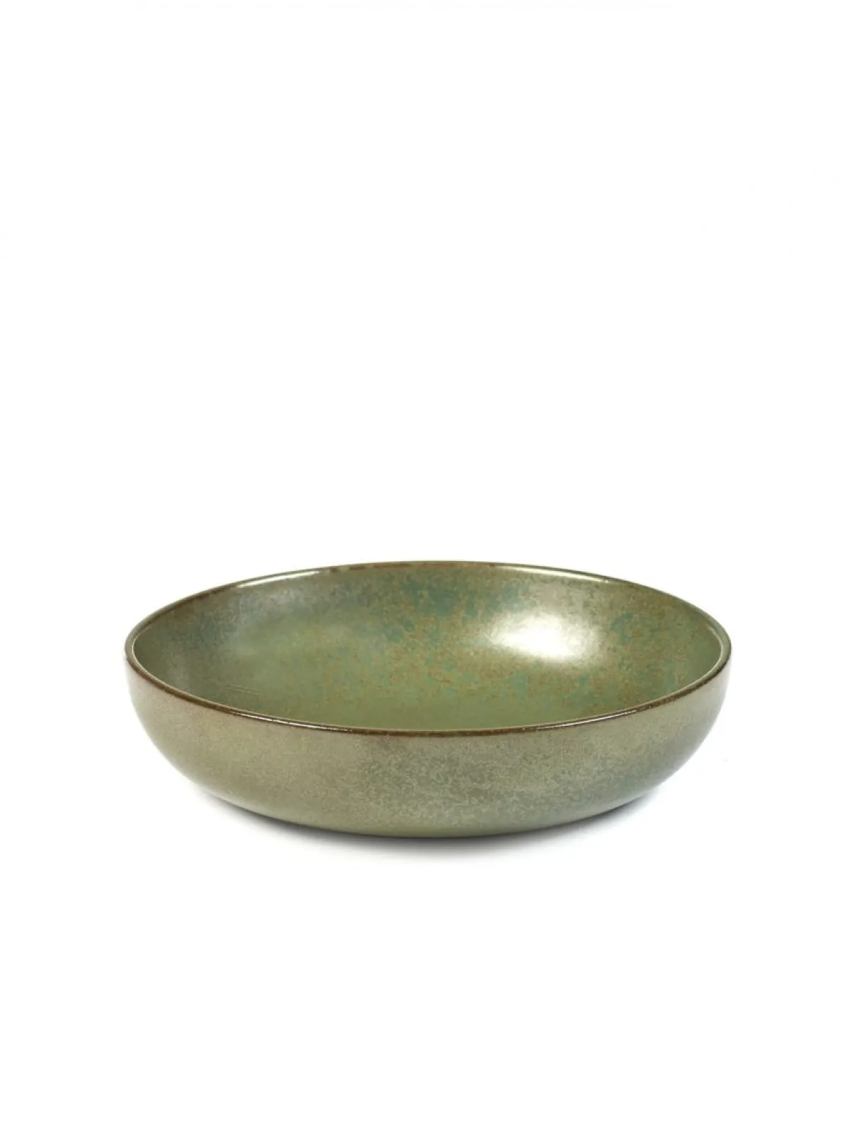 Assiette creuse rond camogreen grès émaillé Ø 16 cm Surface - SERAX