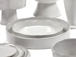 SERAX Assiette creuse rond écru grès émaillé Ø 25 cm La Mère Outlet