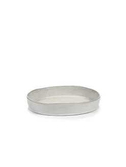 SERAX Assiette creuse rond écru grès émaillé Ø 25 cm La Mère Outlet