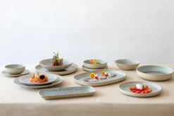 Assiette creuse rond gris grès émaillé Ø 22 cm Tropic - ACCOLADE Best