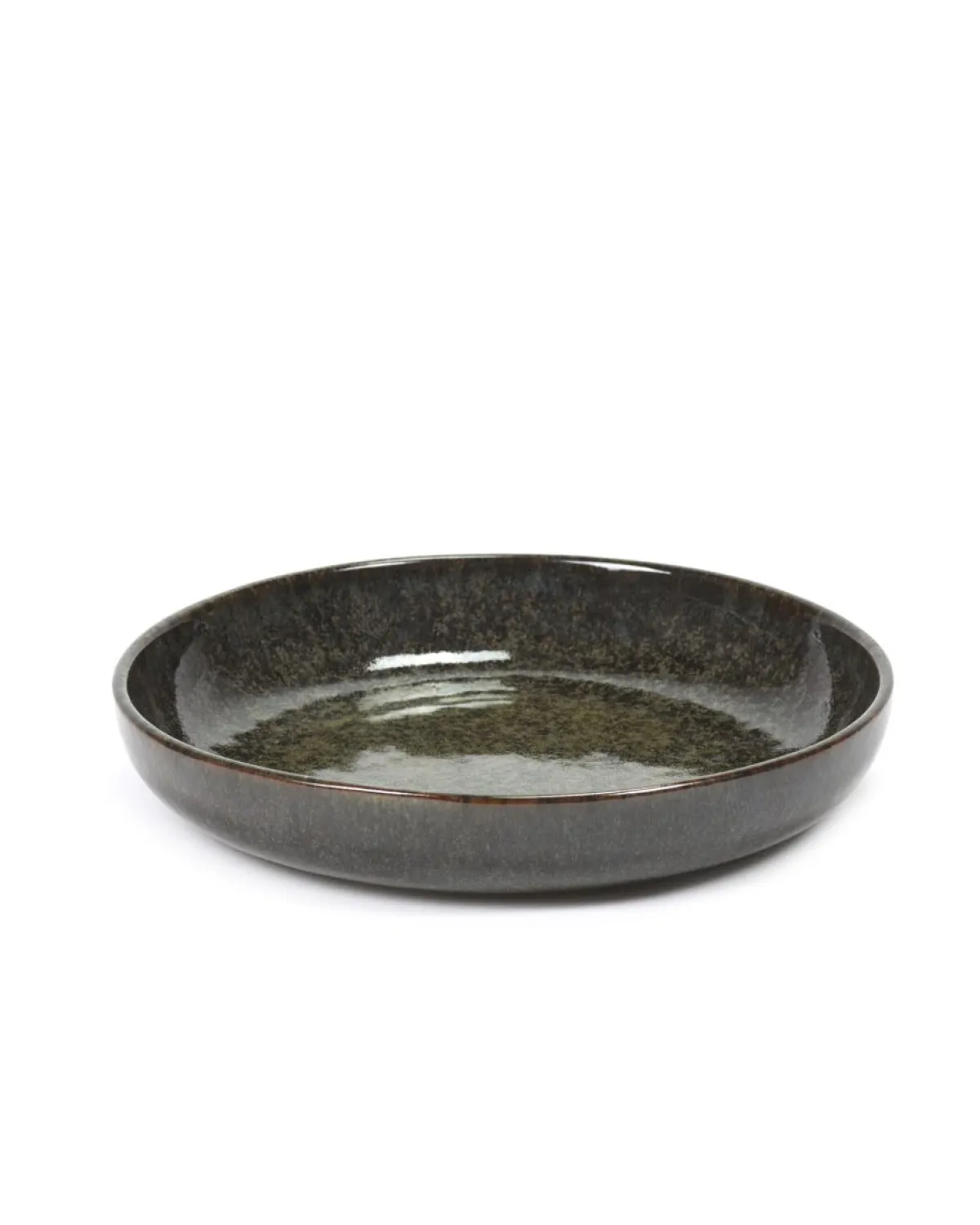 SERAX Assiette creuse rond gris grès émaillé Ø 23 cm Surface