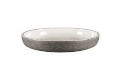 Assiette creuse rond gris porcelaine vitrifiée Ø 25,8 cm stone Ease - RAK Outlet