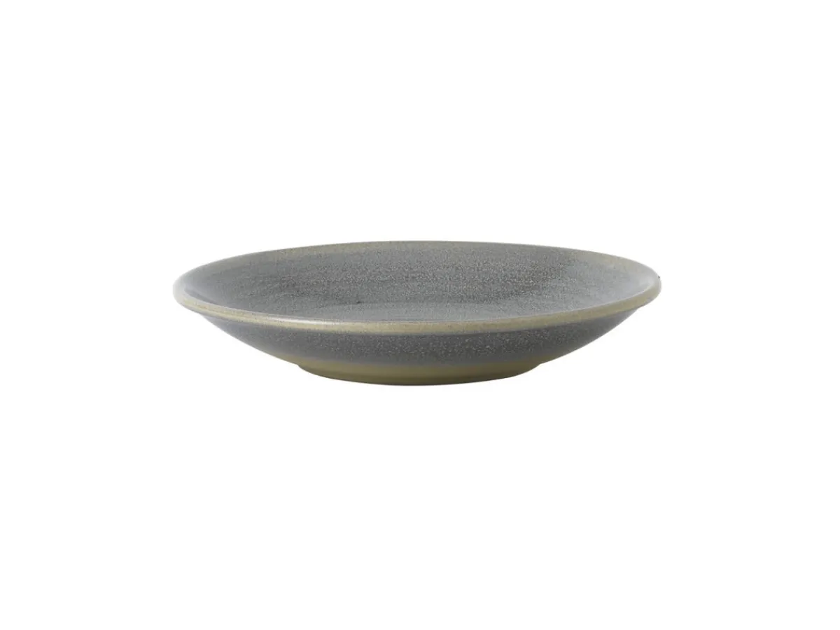 Assiette creuse rond gris porcelaine Ø 24,3 cm Evo Granite - DUDSON Sale