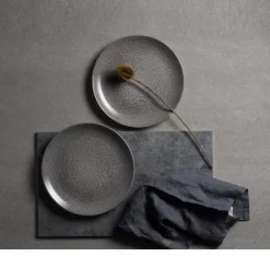 Assiette creuse rond gris porcelaine vitrifiée Ø 18,2 cm Evo Origins - DUDSON Sale