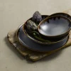 Assiette creuse rond gris porcelaine vitrifiée Ø 25,6 cm Harvest - DUDSON Clearance