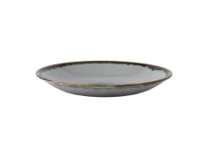 Assiette creuse rond gris porcelaine vitrifiée Ø 25,6 cm Harvest - DUDSON Clearance