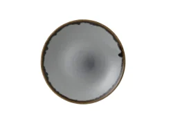 Assiette creuse rond gris porcelaine vitrifiée Ø 25,6 cm Harvest - DUDSON Clearance