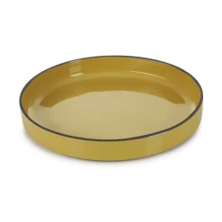 Assiette creuse rond jaune porcelaine culinaire Ø 23 cm  Caractère - REVOL Outlet