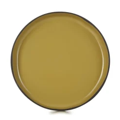 Assiette creuse rond jaune porcelaine culinaire Ø 23 cm  Caractère - REVOL Outlet