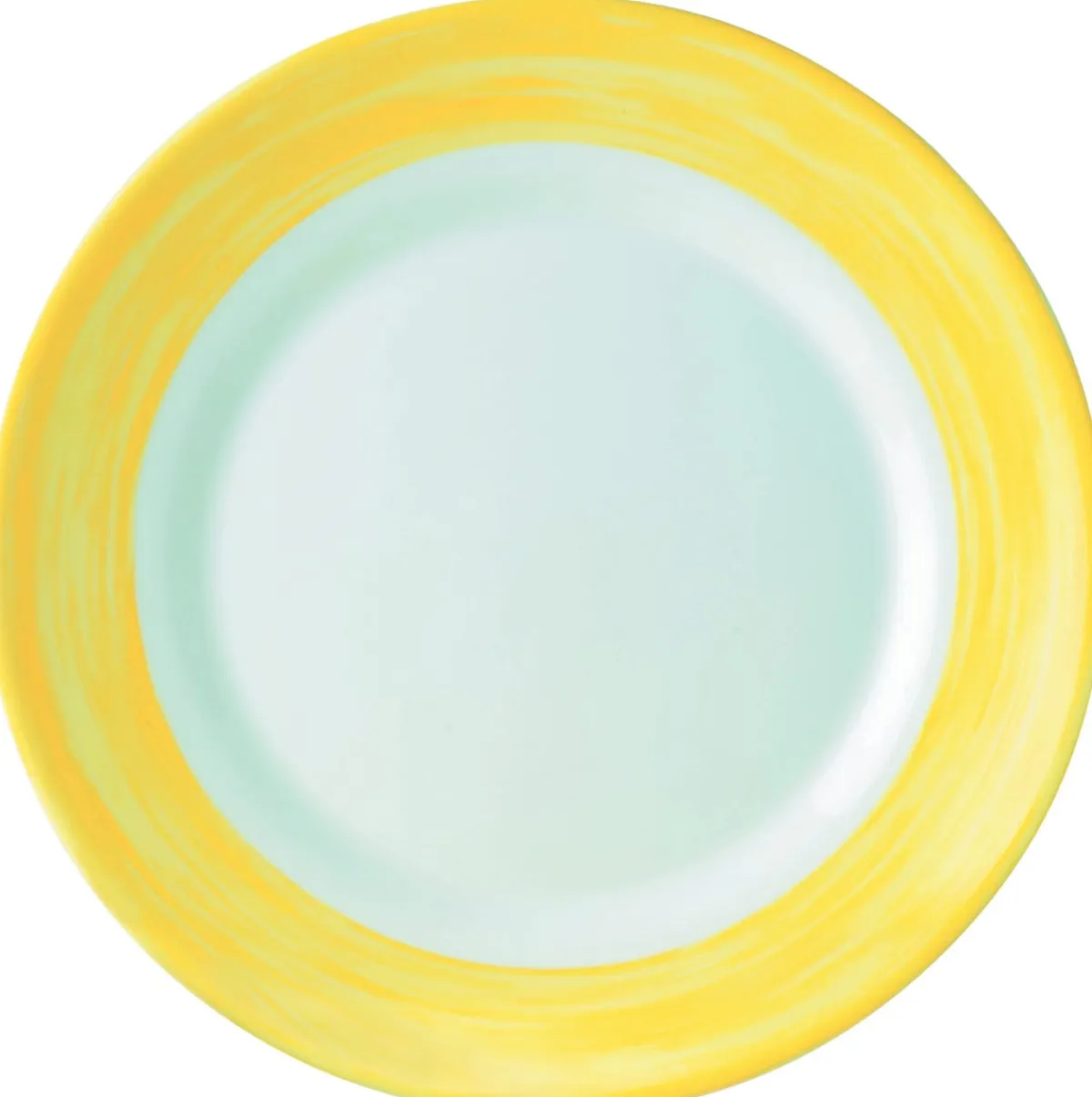 Assiette creuse rond jaune verre opal Ø 22,5 cm Brush - ARCOROC Hot