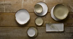 Assiette creuse rond Linen porcelaine vitrifiée Ø 25,6 cm Harvest - DUDSON