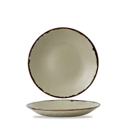 Assiette creuse rond Linen porcelaine vitrifiée Ø 25,6 cm Harvest - DUDSON