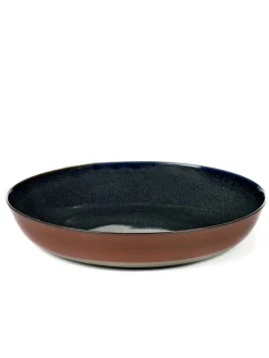 SERAX Assiette creuse rond marron grès émaillé Ø 21 cm Smokey Best