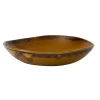 DUDSON Assiette creuse rond marron porcelaine vitrifiée Ø 26,4 cm Harvest Online