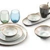 MEDARD DE NOBLAT Assiette creuse rond nacre grès émaillé Ø 19,5 cm Shadow