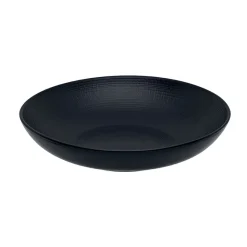 Assiette creuse rond noir grès émaillé Ø 25 cm Modulo Nature - DEGRENNE Sale
