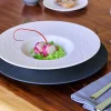 VILLEROY & BOCH Assiette creuse rond noir porcelaine Ø 29 cm The Rock