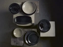 DUDSON Assiette creuse rond noir porcelaine vitrifiée Ø 27,8 cm Evo Origins Sale