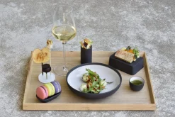 REVOL Assiette creuse rond noir porcelaine culinaire Ø 23,5 cm Solid New
