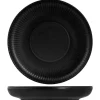 Assiette creuse rond noir porcelaine Ø 20 cm Tonati - PROOF