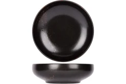 PROOF Assiette creuse rond noir porcelaine Ø 23 cm Etna Best