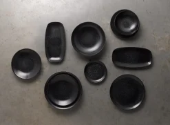 Assiette creuse rond noir porcelaine vitrifiée Ø 25,6 cm Evo Origins - DUDSON Sale
