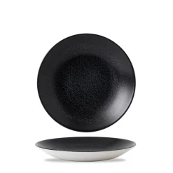 Assiette creuse rond noir porcelaine vitrifiée Ø 25,6 cm Evo Origins - DUDSON Sale