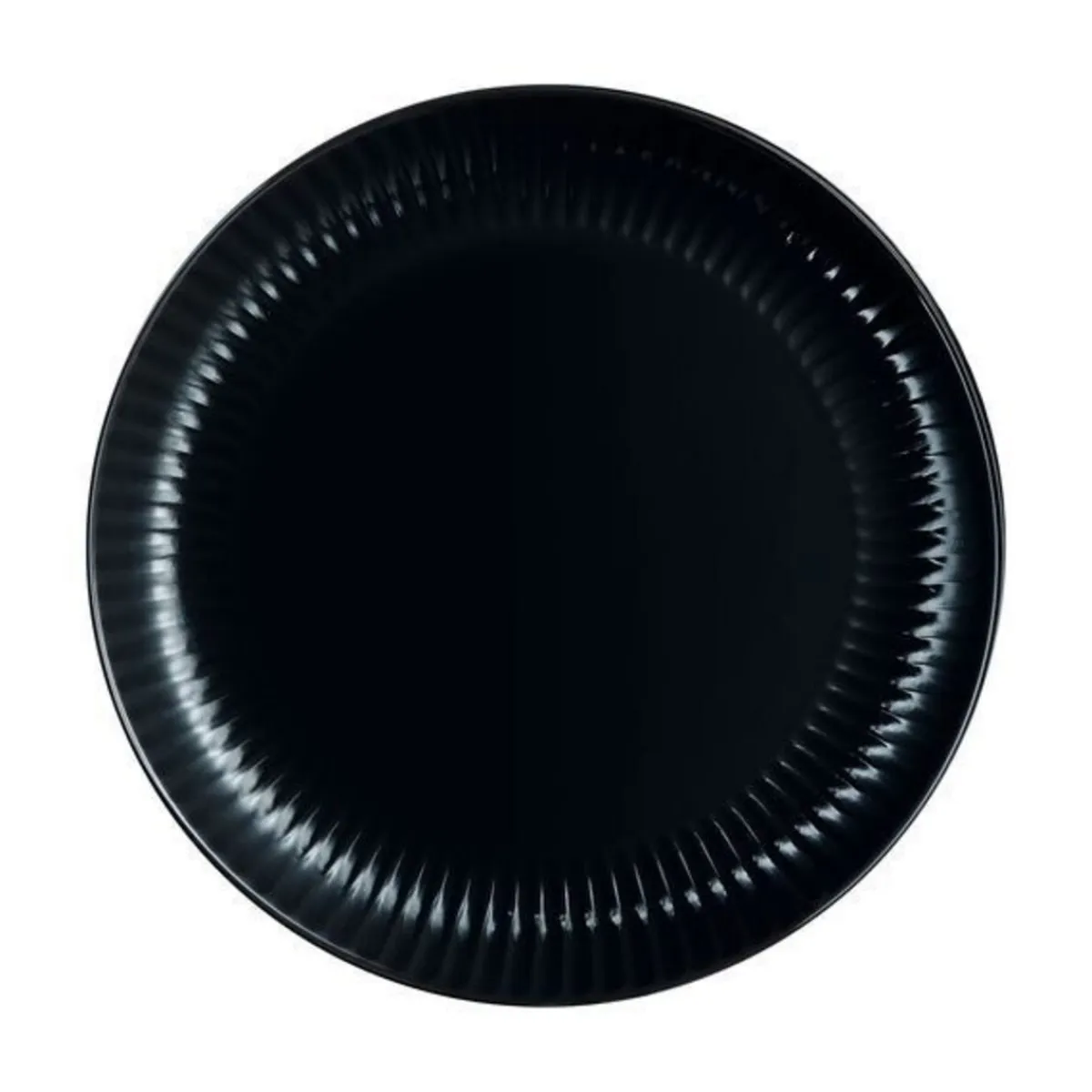 LUMINARC Assiette creuse rond noir verre Ø 25 cm Cottage Sale