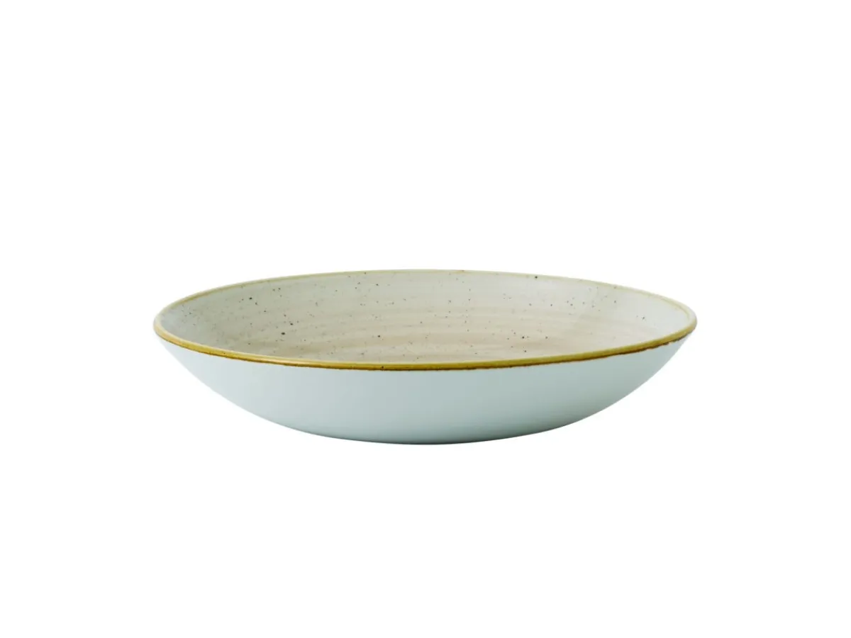CHURCHILL Assiette creuse rond Nutmeg Cream porcelaine vitrifiée Ø 18,2 cm Stonecast Nutmeg Clearance