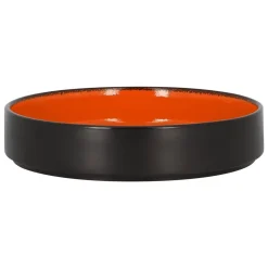 Assiette creuse rond orange porcelaine vitrifiée Ø 22,8 cm Fire - RAK Best