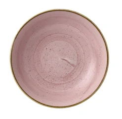 Assiette creuse rond Petal Pink porcelaine vitrifiée Ø 24,8 cm Stonecast Petal - CHURCHILL Clearance