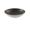 Assiette creuse rond Raw Black porcelaine vitrifiée Ø 18,2 cm Stonecast Raw - CHURCHILL Clearance