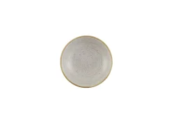 CHURCHILL Assiette creuse rond raw grey porcelaine vitrifiée Ø 18,2 cm Stonecast Raw New