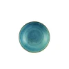 Assiette creuse rond Raw Teal porcelaine vitrifiée Ø 18,2 cm Stonecast Raw - CHURCHILL Hot