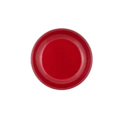 Assiette creuse rond rouge grès émaillé Ø 21 cm Gres Couleur - PRO.MUNDI New