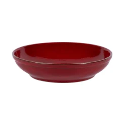 PRO.MUNDI Assiette creuse rond rouge grès émaillé Ø 23 cm Gres Couleur Online