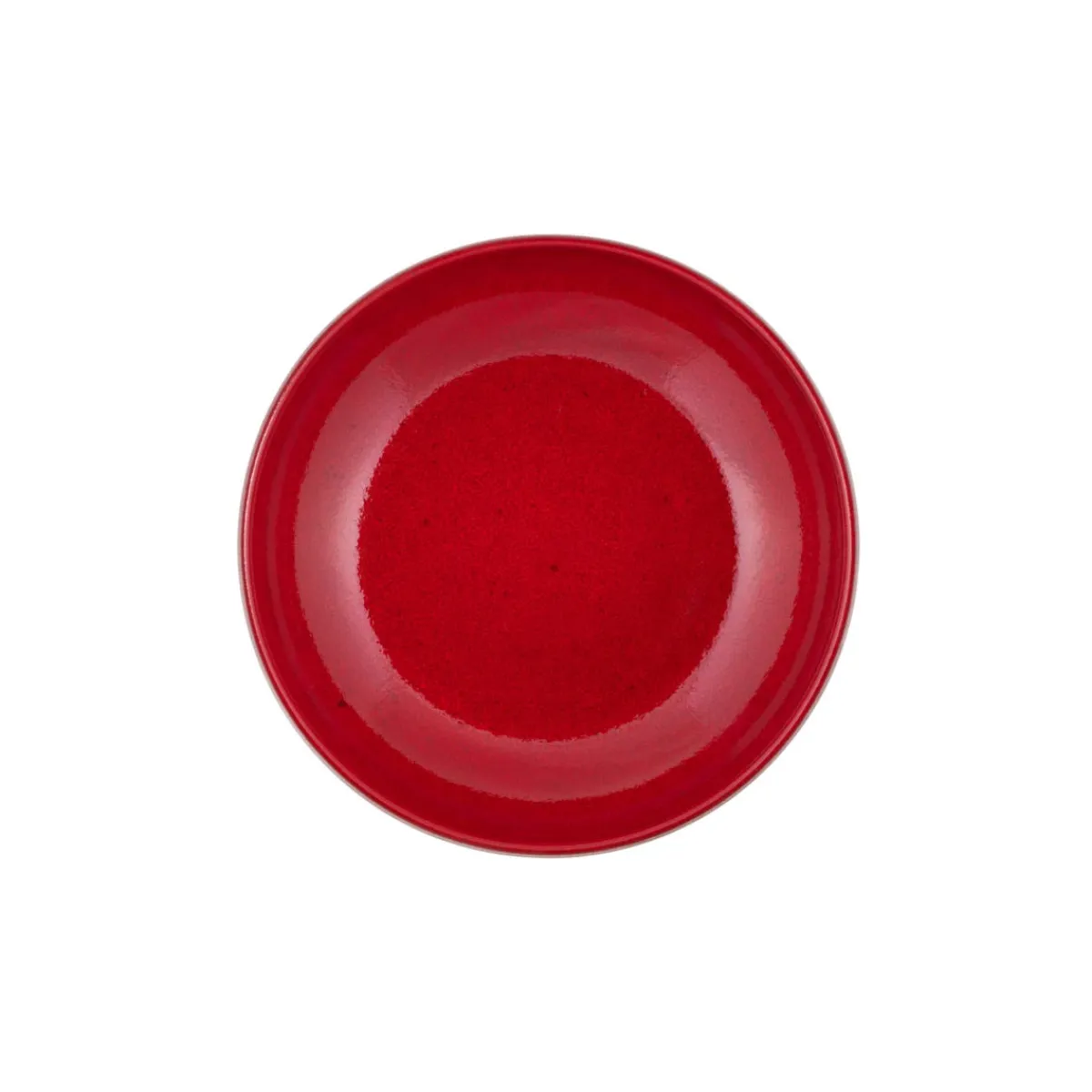 PRO.MUNDI Assiette creuse rond rouge grès émaillé Ø 23 cm Gres Couleur Online