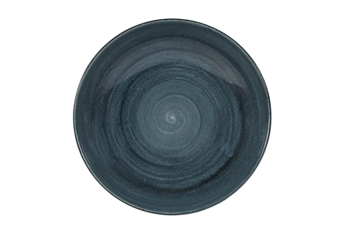 CHURCHILL Assiette creuse rond Rustic Teal porcelaine vitrifiée Ø 24,8 cm Stonecast Patina Online