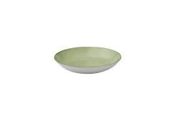CHURCHILL Assiette creuse rond Sage Green porcelaine vitrifiée Ø 18,2 cm Stonecast Sage