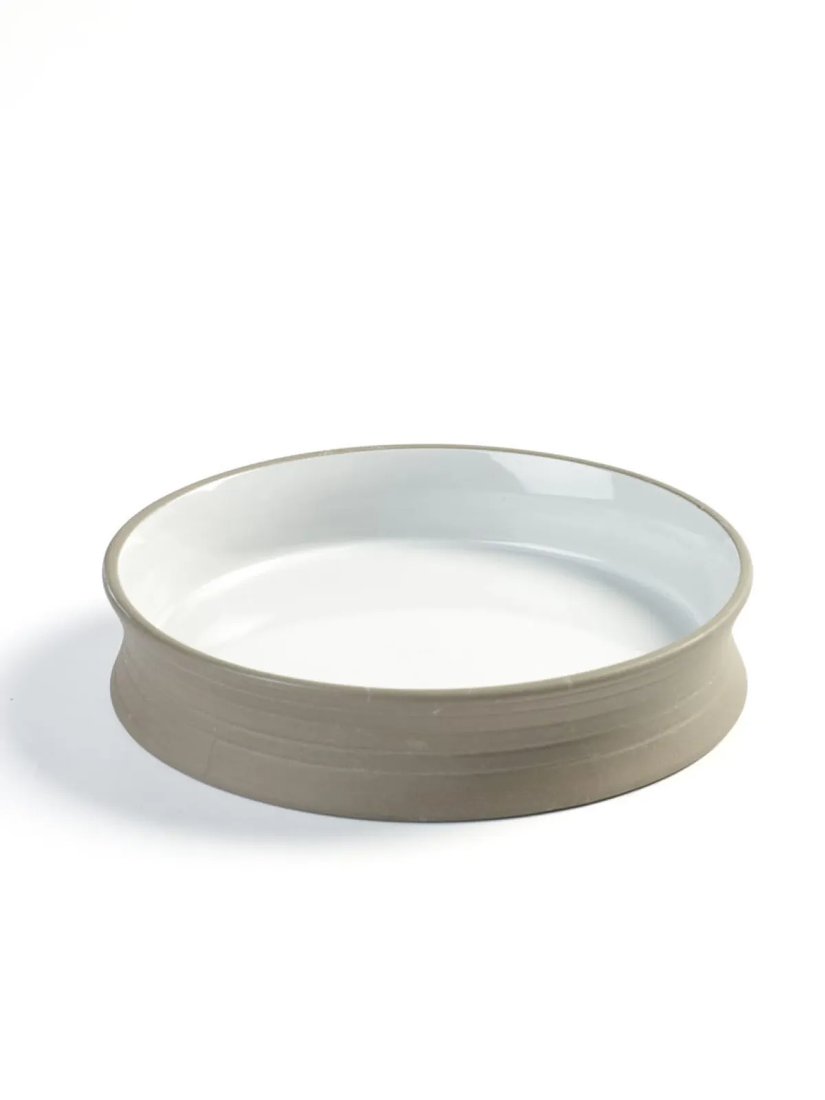 Assiette creuse rond taupe porcelaine Ø 17,5 cm Dusk - SERAX Outlet