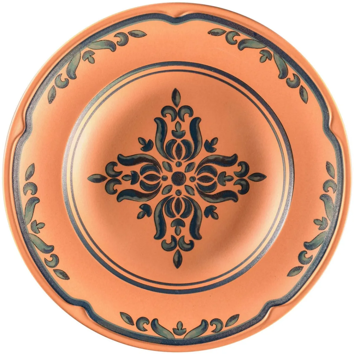 Assiette creuse rond Tero Décor Ostia porcelaine Ø 26 cm Earth - RAK Best