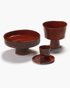 SERAX Assiette creuse rond Venetian red grès émaillé Ø 25 cm La Mère Best