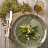PRO.MUNDI Assiette creuse rond vert grès émaillé Ø 22 cm Sky Sale