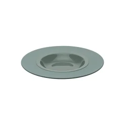 Assiette creuse rond vert grès émaillé Ø 26 cm Bahia - DEGRENNE Outlet