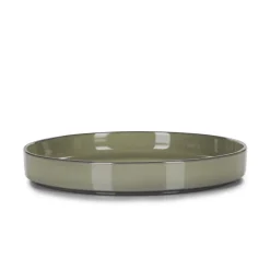 Assiette creuse rond vert porcelaine culinaire Ø 23 cm  Caractère - REVOL Online